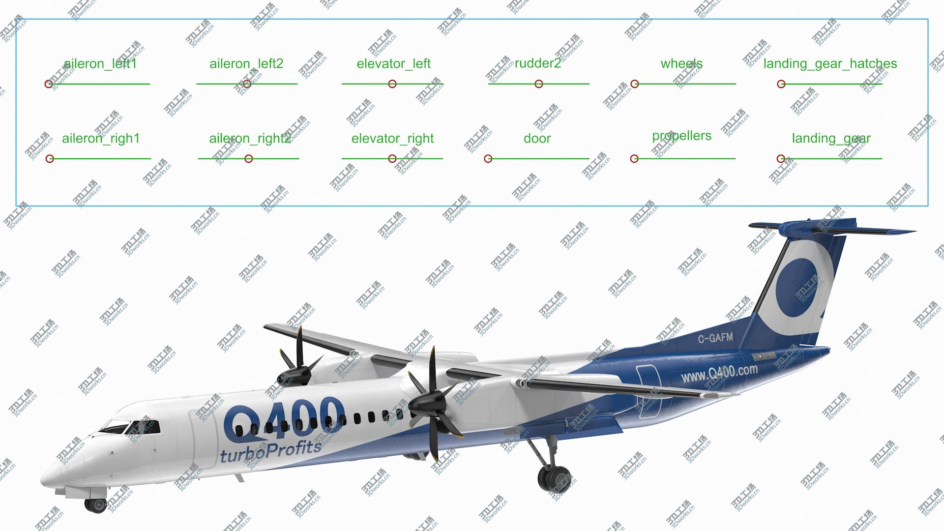 images/goods_img/20210313/3D model Bombardier Q400 NextGen Rigged/4.jpg